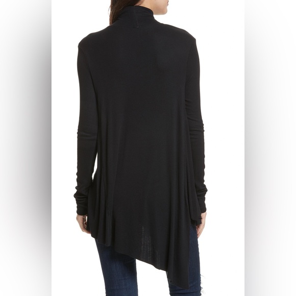 Free People Uptown Turtleneck Chocker V-Neck Tunic Top - Picture 3 of 8